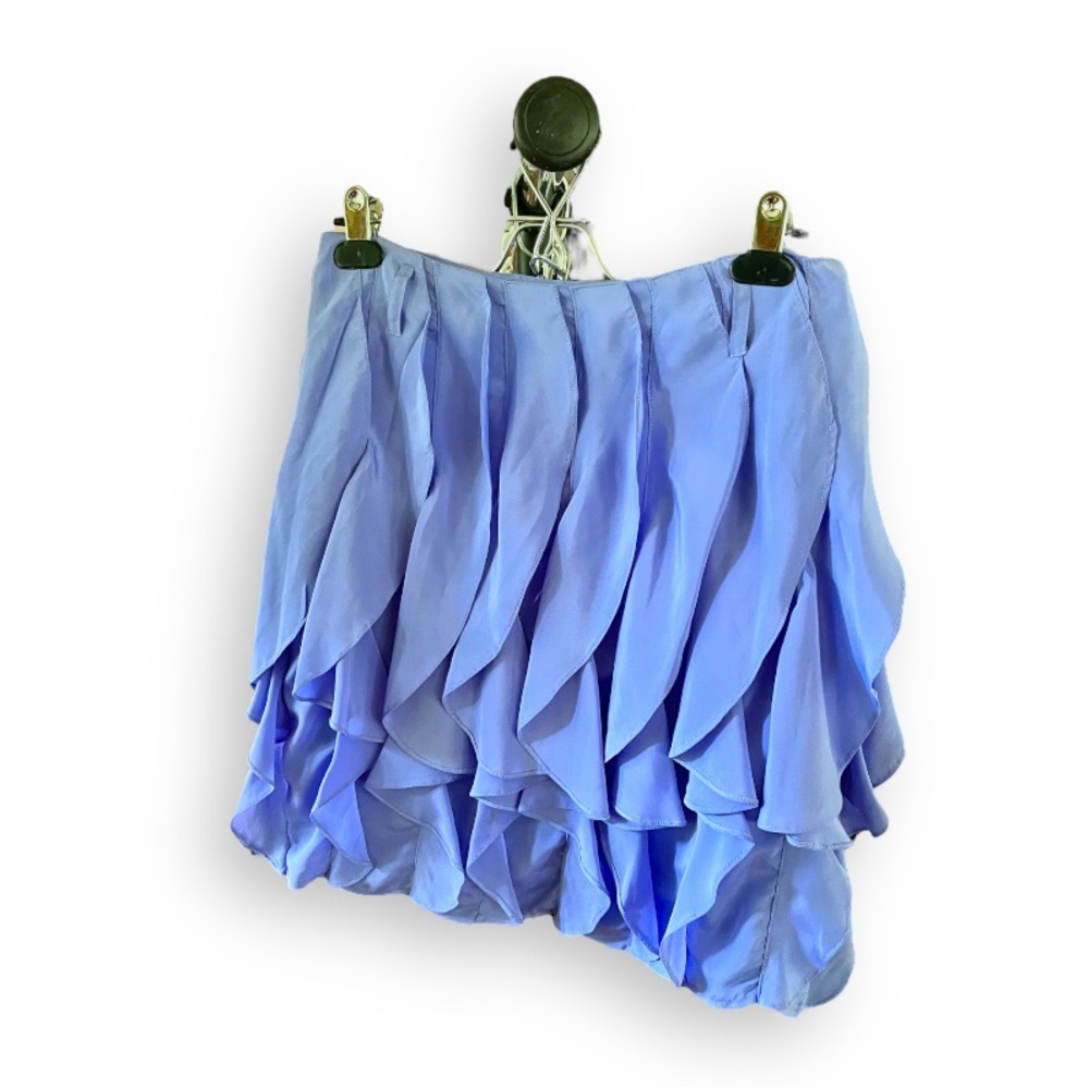 Reiss Periwinkle Ruffle Mini Skirt
